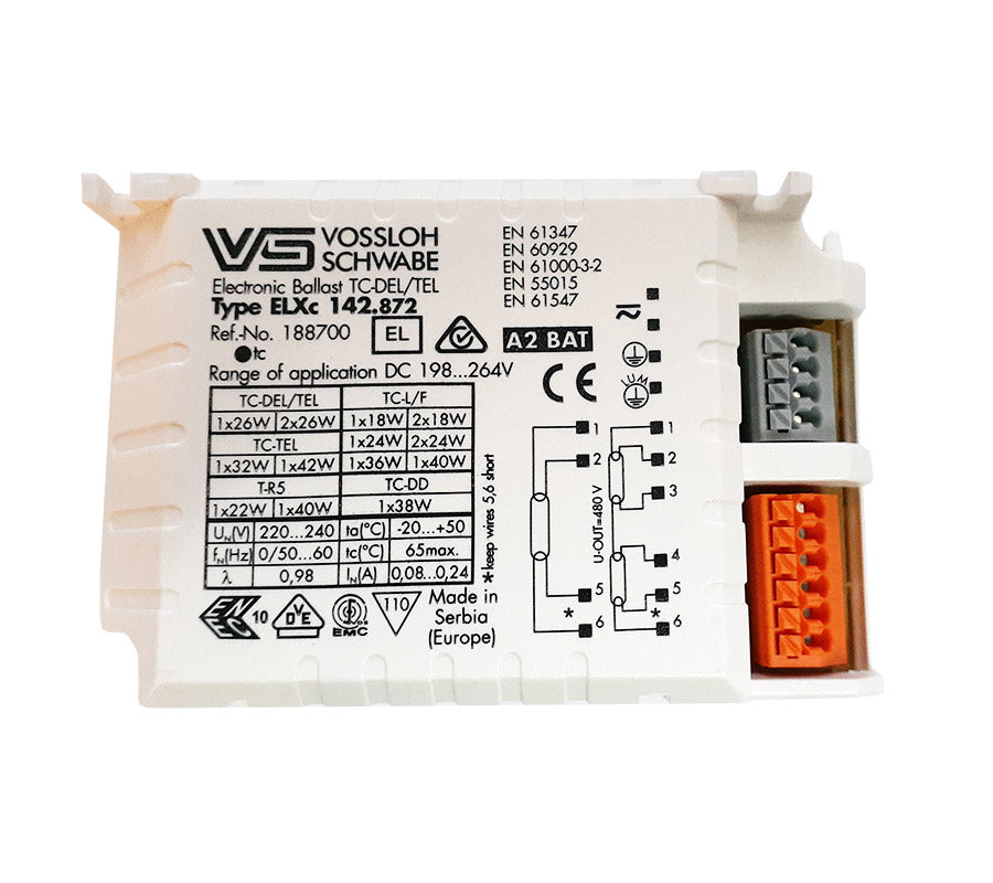 VOSSLOH SCHWABE Ballast 18-42W PLC PLL PLT T5C 188700