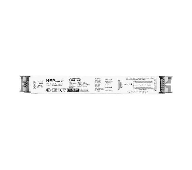 HEP Electronic Ballast 2x18-40W T8 PLL PLF-1