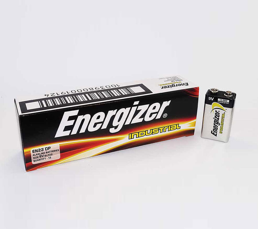 BOX OF 12 Energizer Industrial Alkaline 9V-1