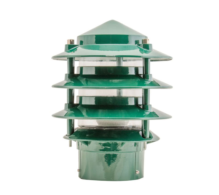 DOMUS Bollard Head E27 3-Tier Green BL-100-1