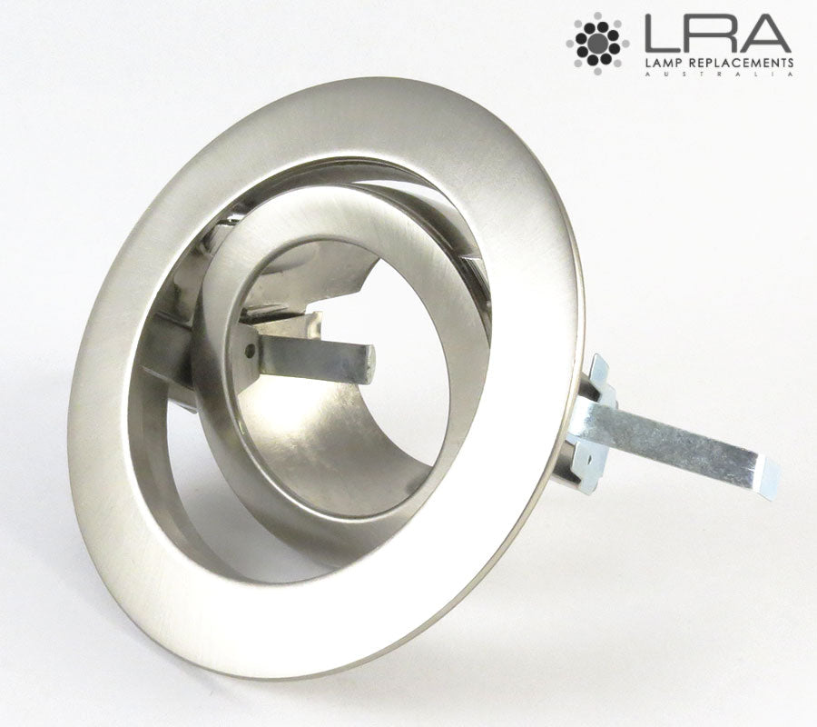 CLA Satin Chrome 12V Downlight Adjustable Gimble 90mm Ř