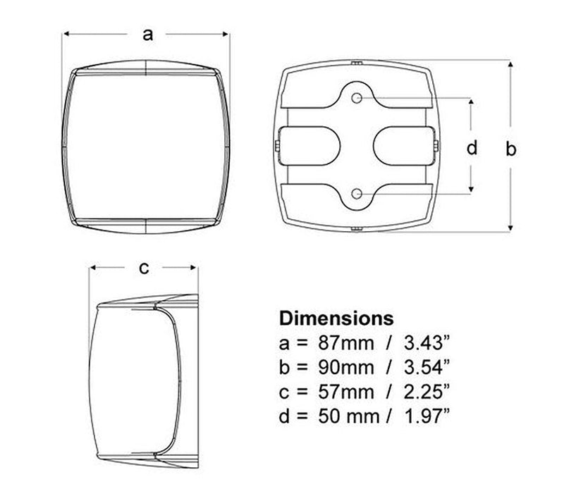 HELLA 2NM LED Red Navigation 9-33V IP67-3