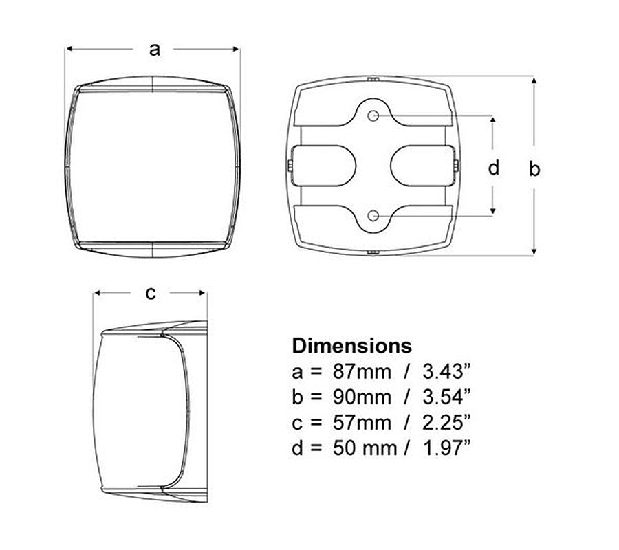 HELLA 2NM LED Green Navigation 9-33V IP67-3