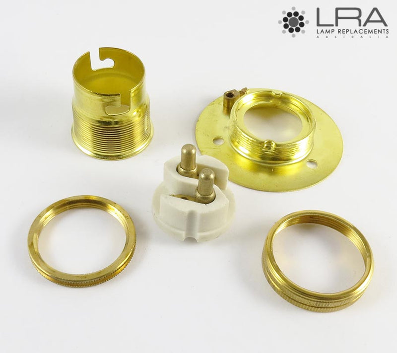 Lamp Holder B22 Brass Batten-3