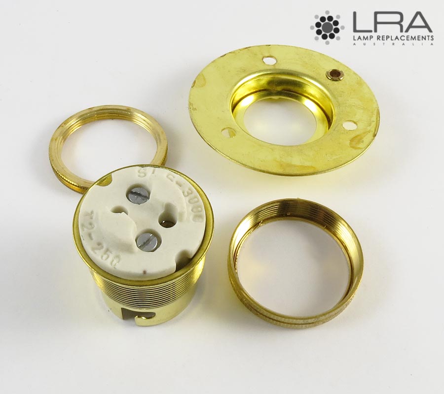Lamp Holder B22 Brass Batten-4