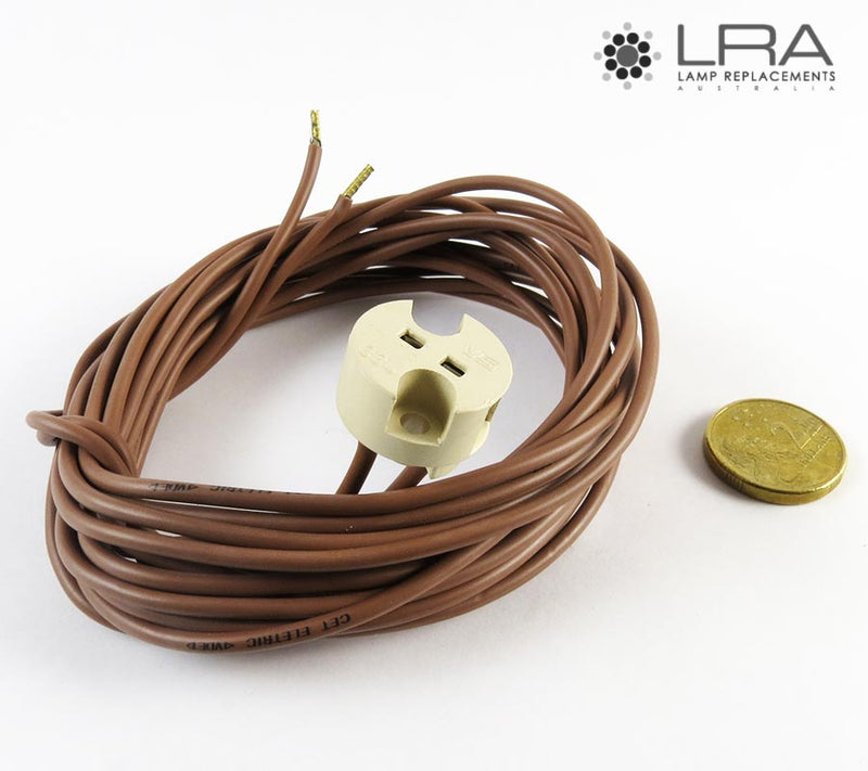 GENERIC Lamp Holder Bi-Pin G4 G5.3 G6.35 2000mm leads-2