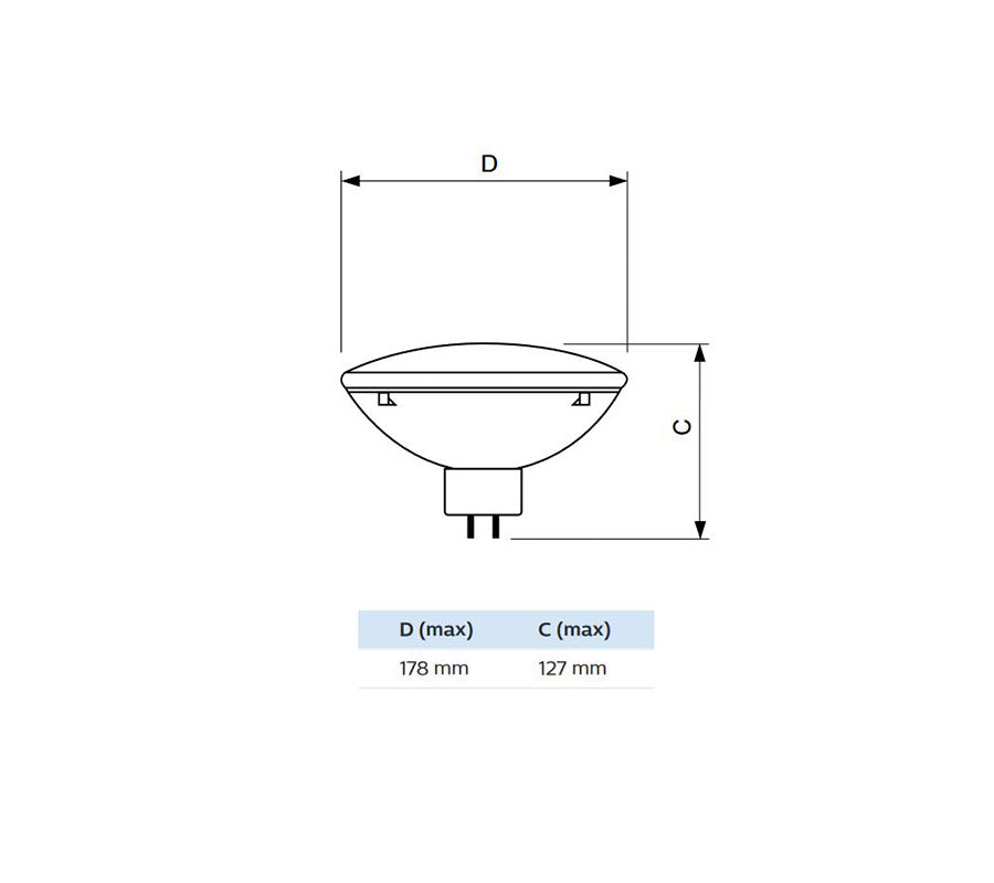 PHILIPS PAR56 MFL 300W 240V GX16d-2