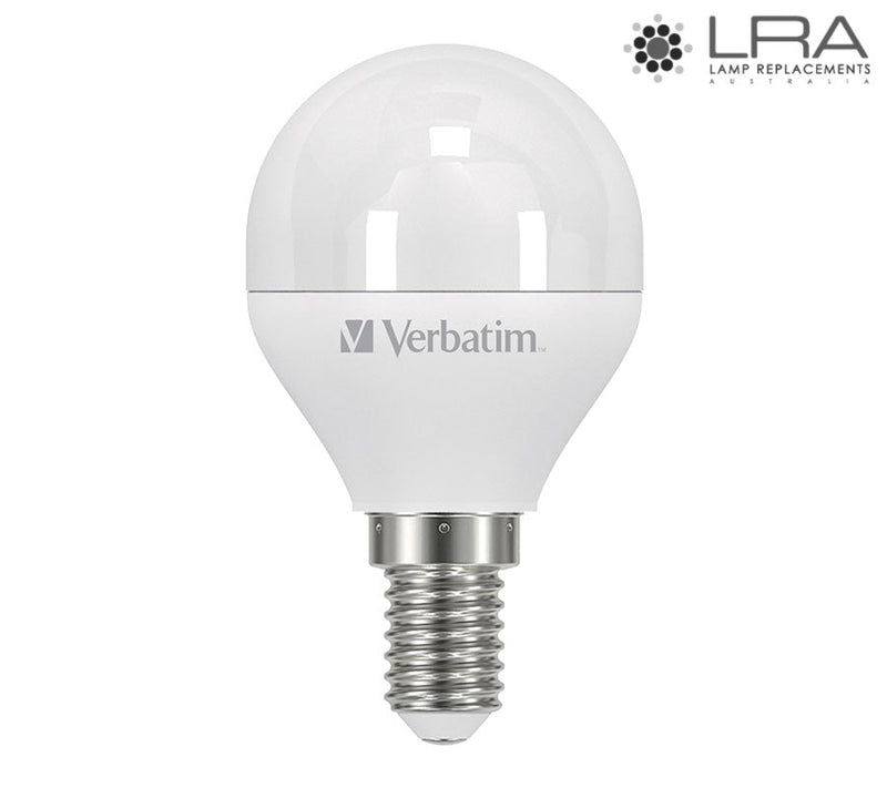 VERBATIM LED Fancy Round Frosted 6W 240V SES 3000K Dimmable-1