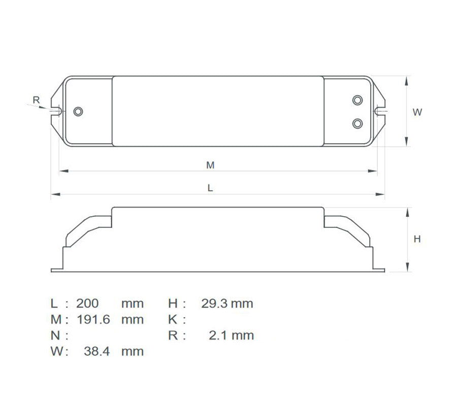 HEP Electronic Transformer 12V 50-210W Dimmable