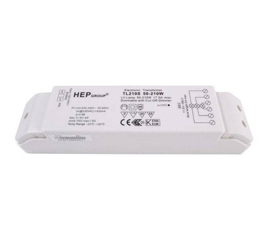 HEP Electronic Transformer 12V 50-210W Dimmable