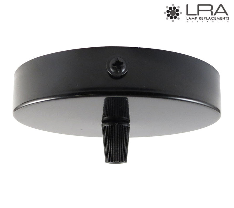 ENDURO Pendant Ceiling Rose E27 Black-1