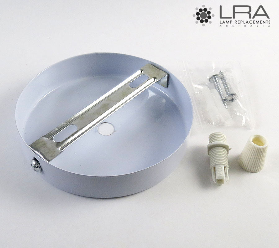 ENDURO Pendant Ceiling Rose E27 White-2