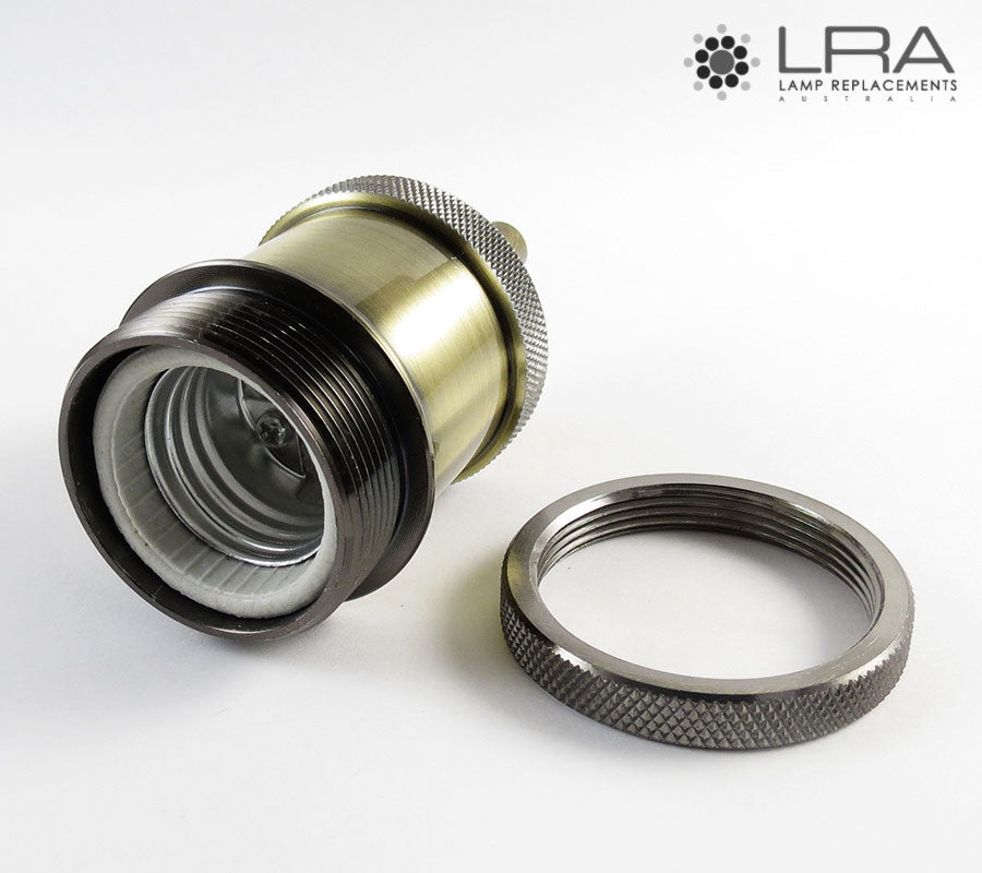 ENDURO Pendant Lamp Holder E27 Antique Brass-3