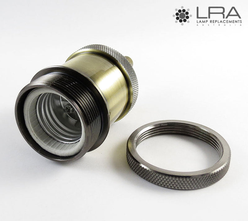 ENDURO Pendant Lamp Holder E27 Antique Brass-3