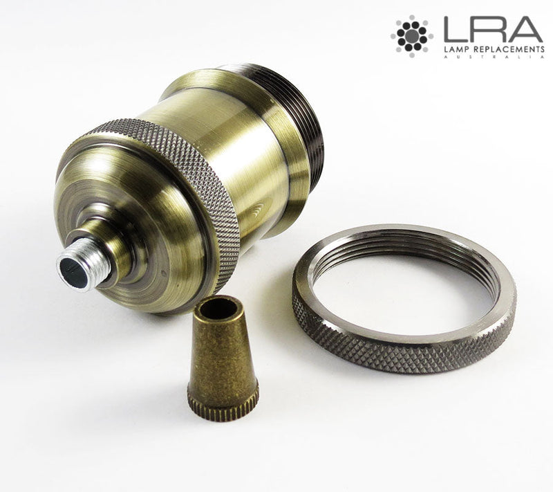ENDURO Pendant Lamp Holder E27 Antique Brass-4