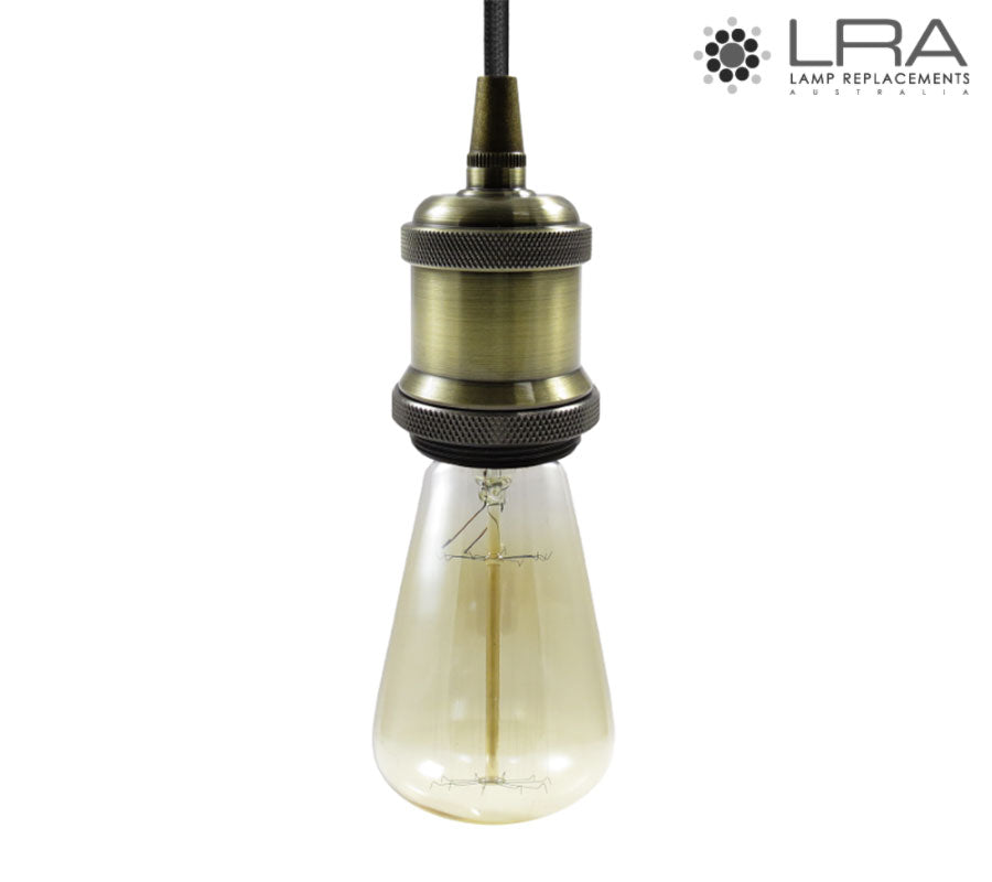 ENDURO Pendant Lamp Holder E27 Antique Brass-1