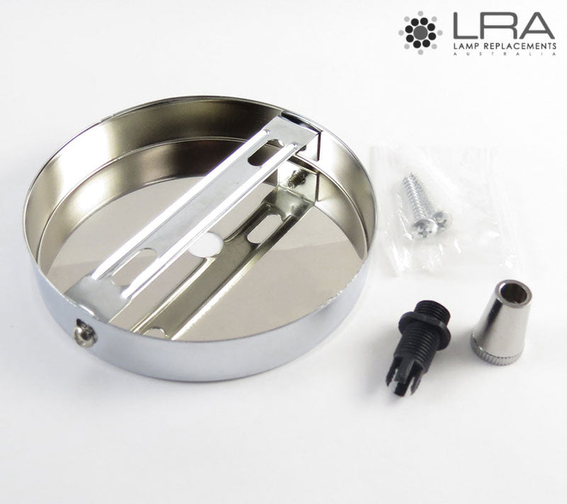 ENDURO Pendant Ceiling Rose E27 Stainless Steel-2