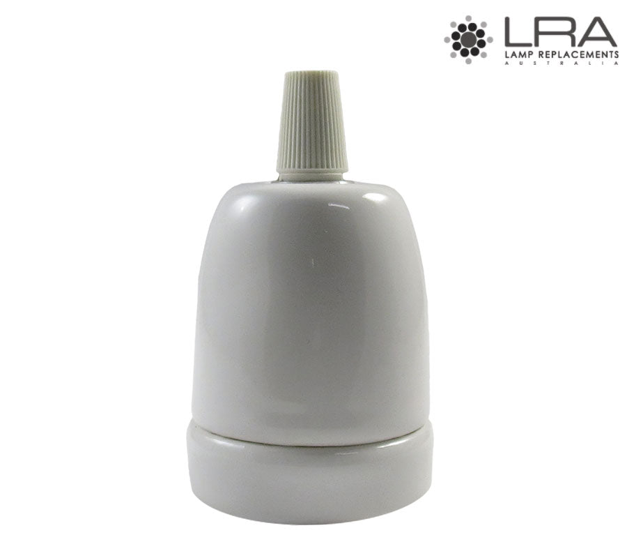 ENDURO Pendant Lamp Holder E27 White Ceramic