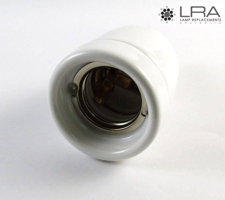 ENDURO Pendant Lamp Holder E27 White Ceramic-3