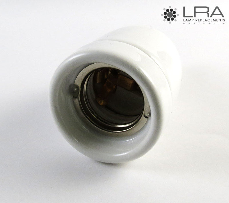 ENDURO Pendant Lamp Holder E27 White Ceramic-3