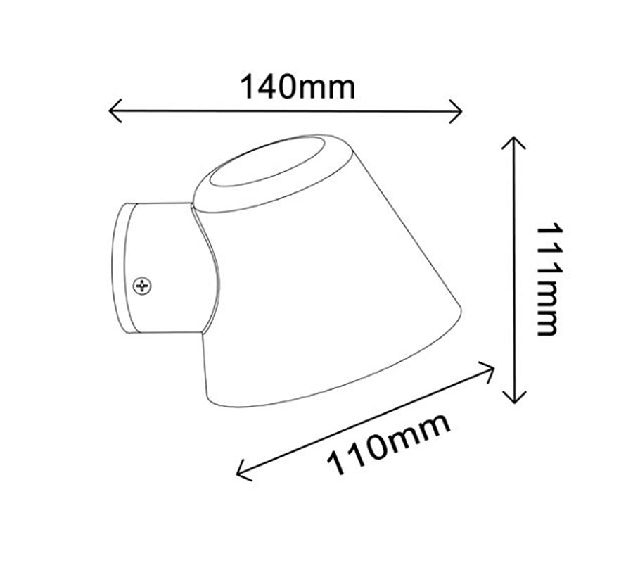 CLA Skopa2 Wall Light GU10 IP44 Copper