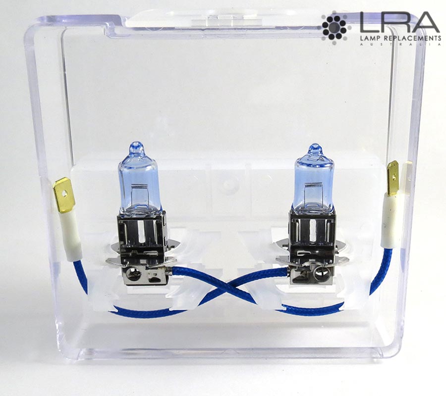 HELLA H3 Headlight Set 55W 12V PK22s Xenon Blue