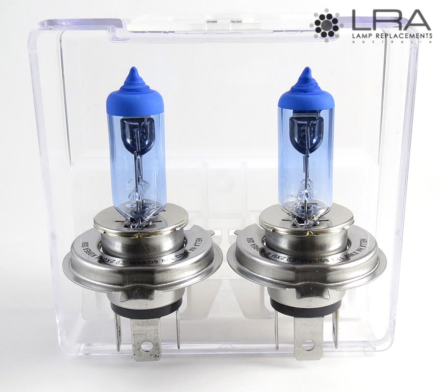 HELLA H4 Headlight Set 60/55W 12V P43t Xenon Blue