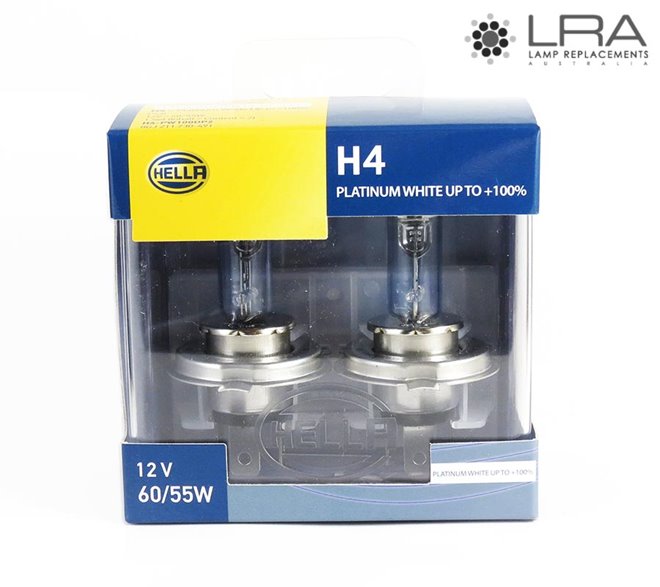 HELLA H4 Headlight Set 60/55W 12V P43t Platinum-1