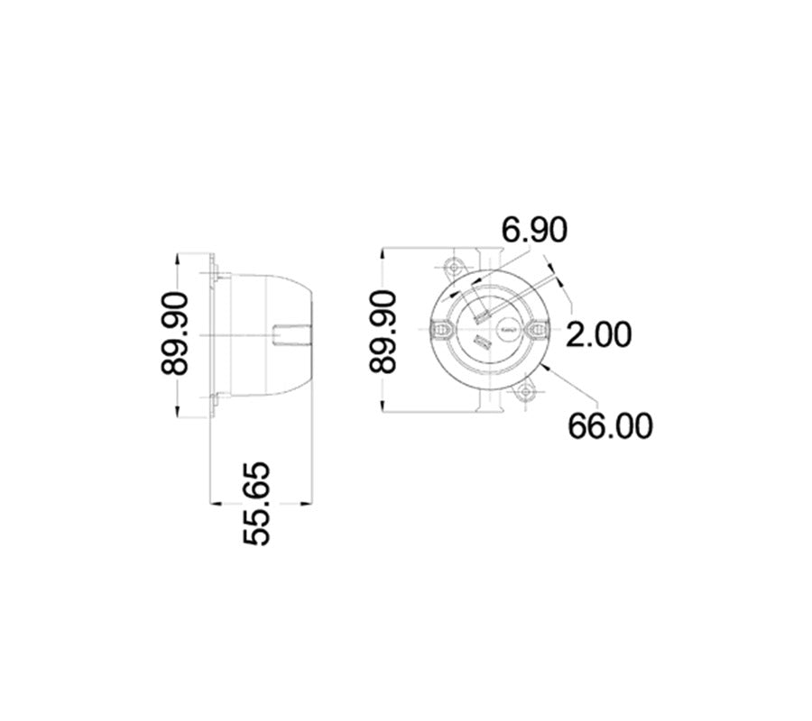 CLA GPO Surface Socket 3-pin 240V 10A-3