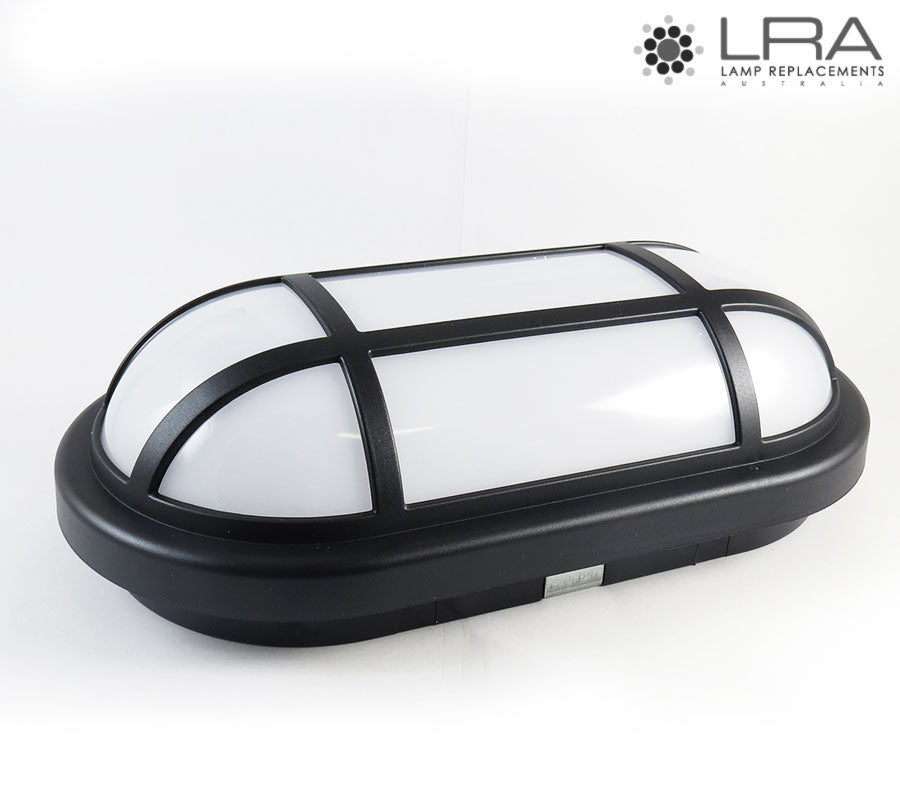 CLA LED Bulkhead with Cage Guard 20W 3000K Black-2