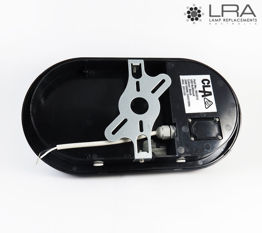 CLA LED Bulkhead with Cage Guard 20W 3000K Black-4