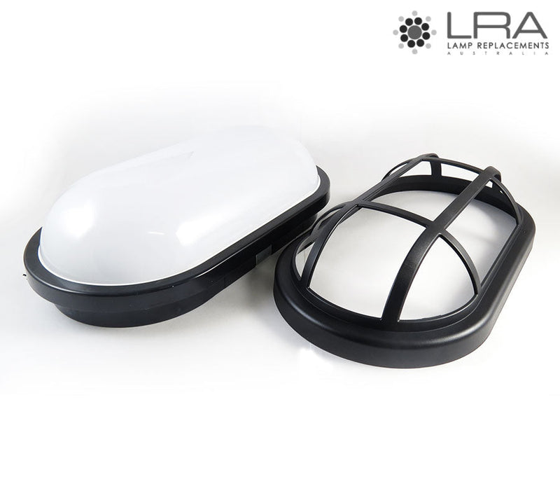 CLA LED Bulkhead with Cage Guard 20W 5000K Black-4