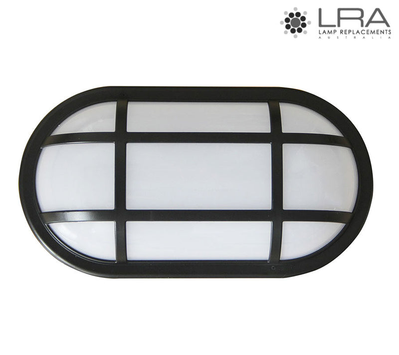 CLA LED Bulkhead with Cage Guard 20W 5000K Black-1