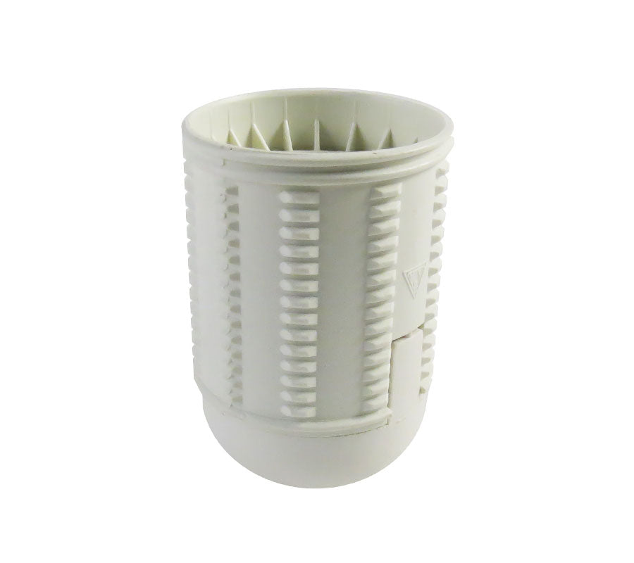 Lamp Holder E27 Bakelite White Threaded