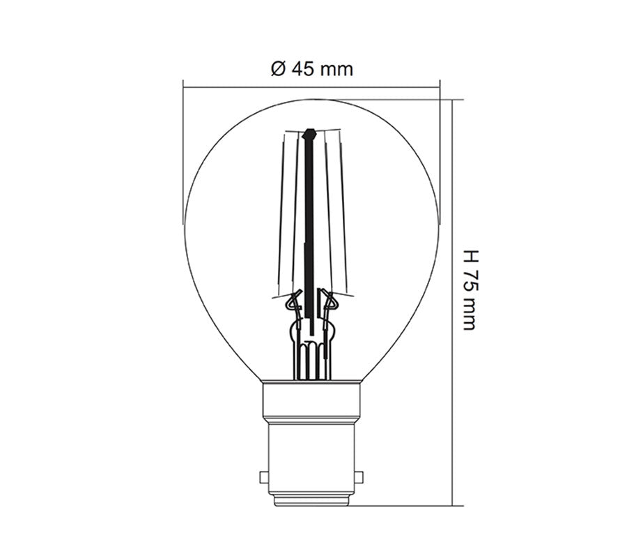 SUNNY LED Fancy Round Opal 4W BA15D Daylight