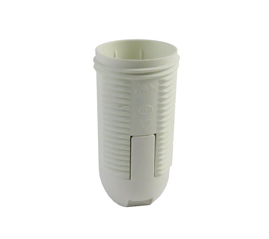 Lamp Holder E14 Bakelite White Threaded-1