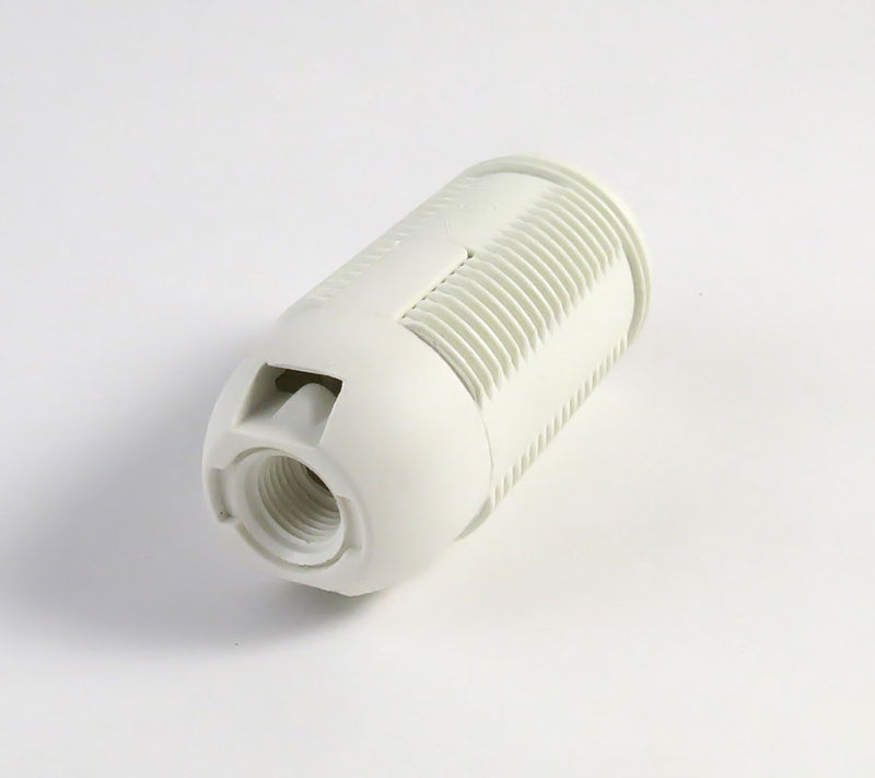 Lamp Holder E14 Bakelite White Threaded-3