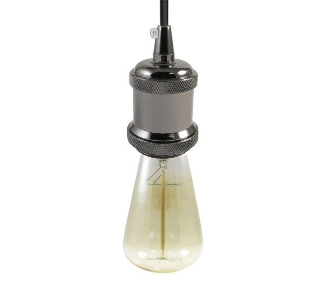 ENDURO Pendant Lamp Holder E27 Black