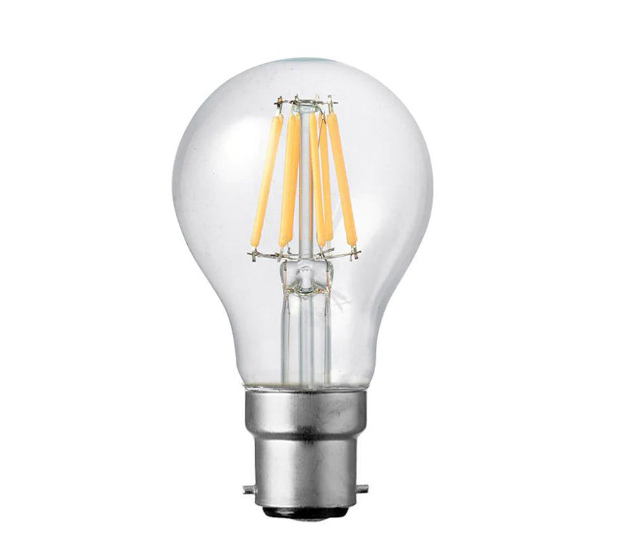 GLS LV LED FILA 12V-24V DC 8W CLEAR B22 2700K DIM