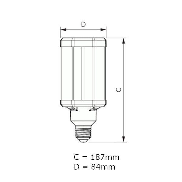 PHILIPS TRUEFORCE LED RETROFIT FOR HID, HPL & SON 42W E27 4000K-2