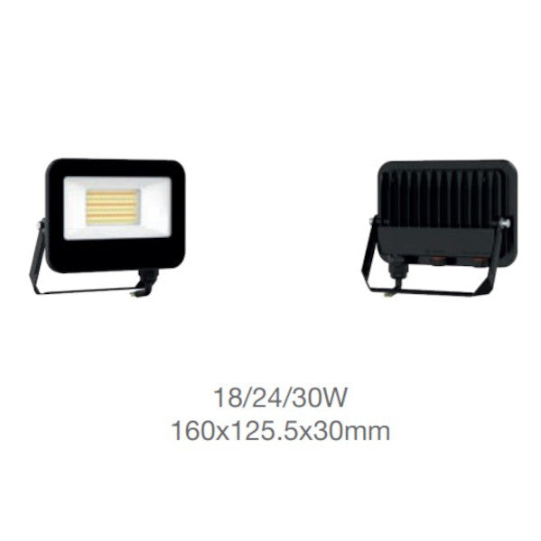 LEDVANCE TRI COLOUR MULTIWATTAGE FLOODLIGHT 18/24/30W, 3K/4.5K/6.5K-1