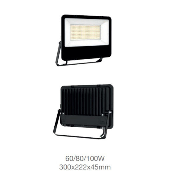 LEDVANCE TRI COLOUR MULTIWATTAGE FLOODLIGHT 60/80/100W, 3K/4.5K/6.5K