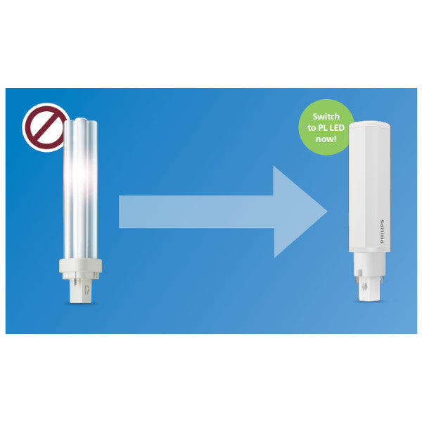 PHILIPS CorePro LED PL-C Retrofit 2-Pin 9.5W 4000K 220-240V G24D-3-2