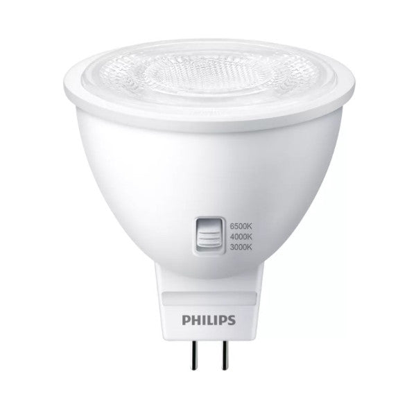 PHILIPS Smart Bright LED MR16 Downlight 5W 12V GU5.3 Tri-Color 60deg Dimmable