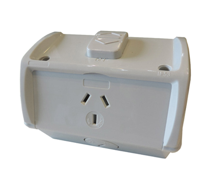 CLA GPO Weatherproof Single 250V 10A IP53