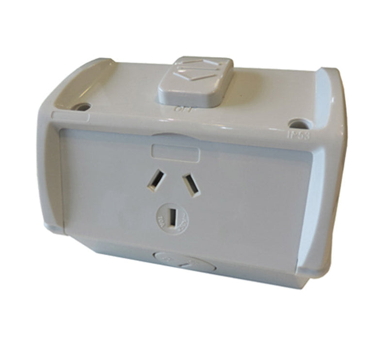 CLA GPO Weatherproof Single 250V 10A IP53-1