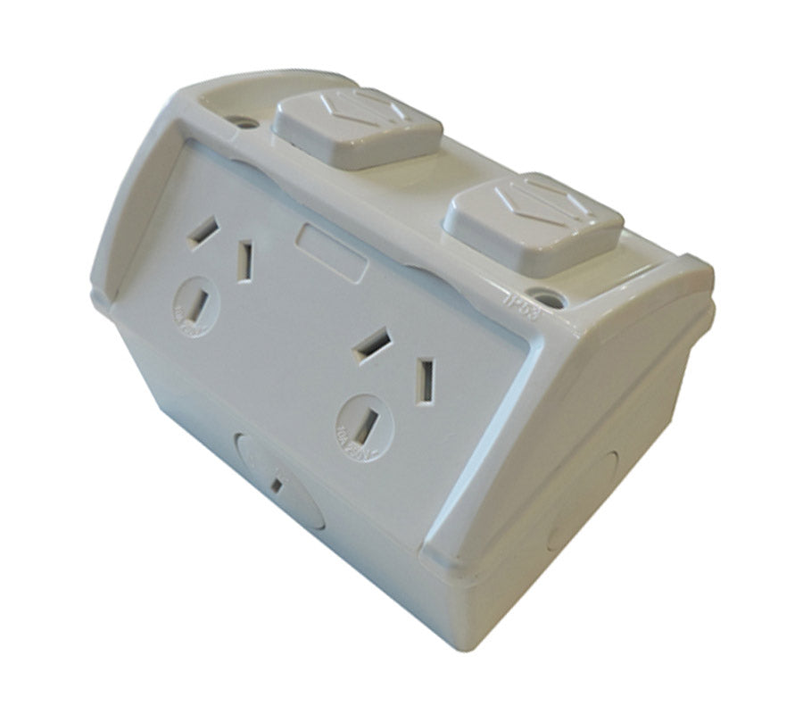 CLA GPO Weatherproof Double 250V 10A IP53-1