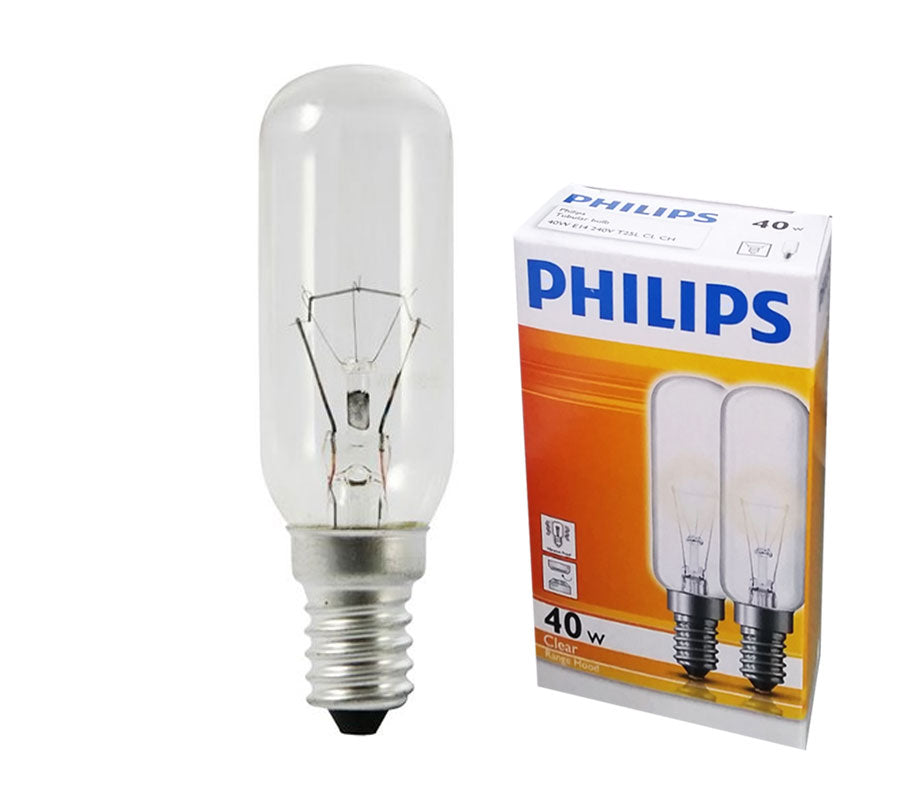 PHILIPS Tubular Rangehood Lamp T25 40W 240V SES (2-PACK)-1