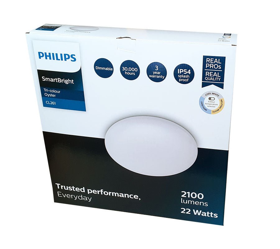 PHILIPS LED Oyster Tri-colour Dimmable 400mm-2