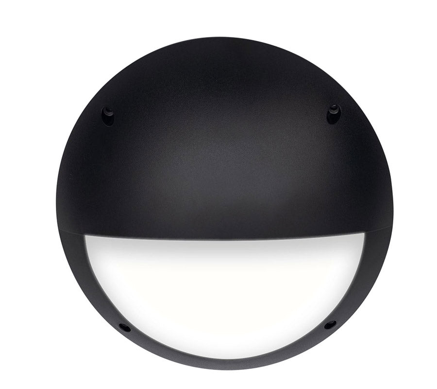 PIERLITE LED Bulkhead 12W 4000K IP66 IK10 Black